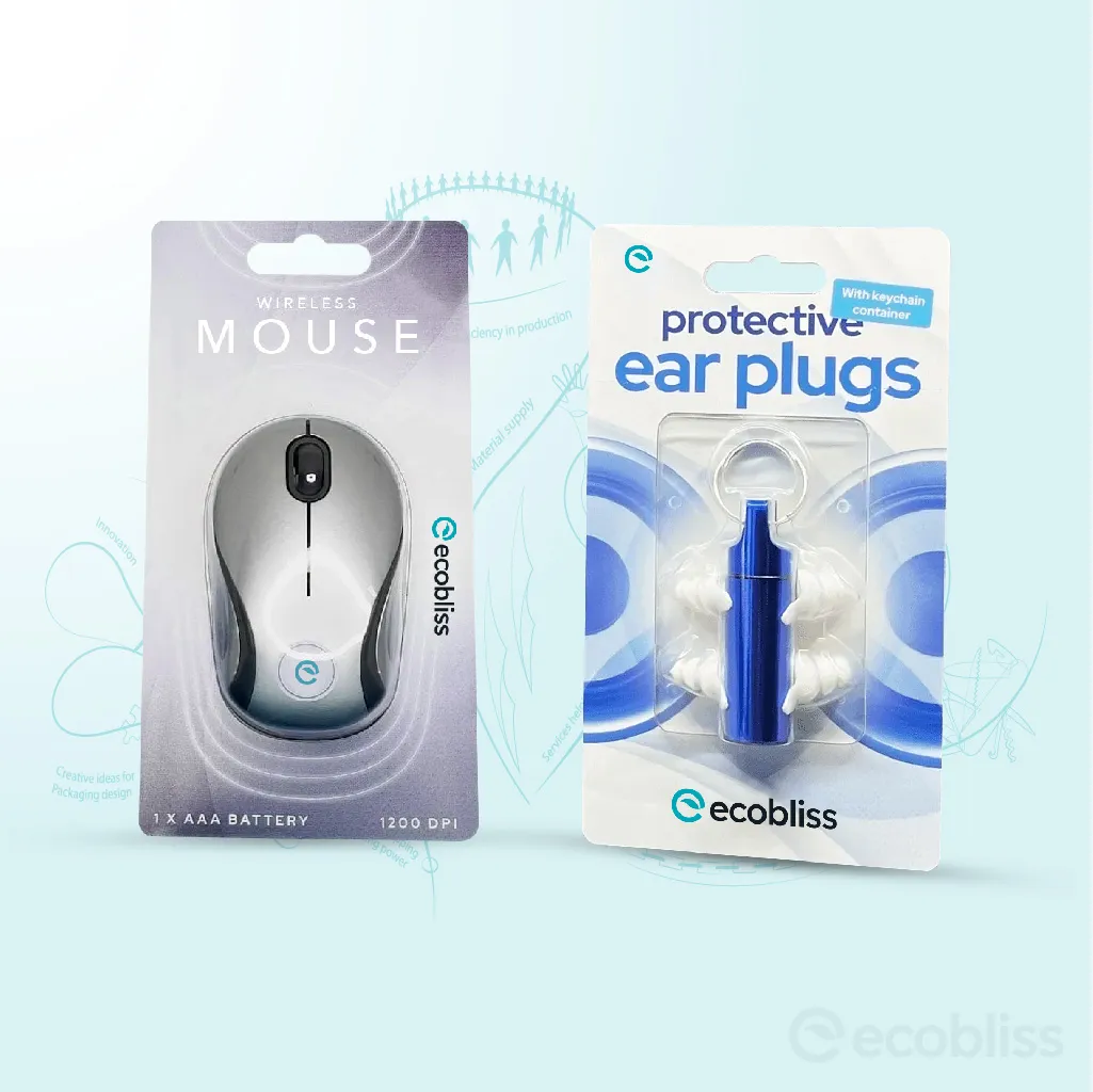Ecobliss cold‑seal blister packaging designed for convenient, secure and user‑friendly retail applications.