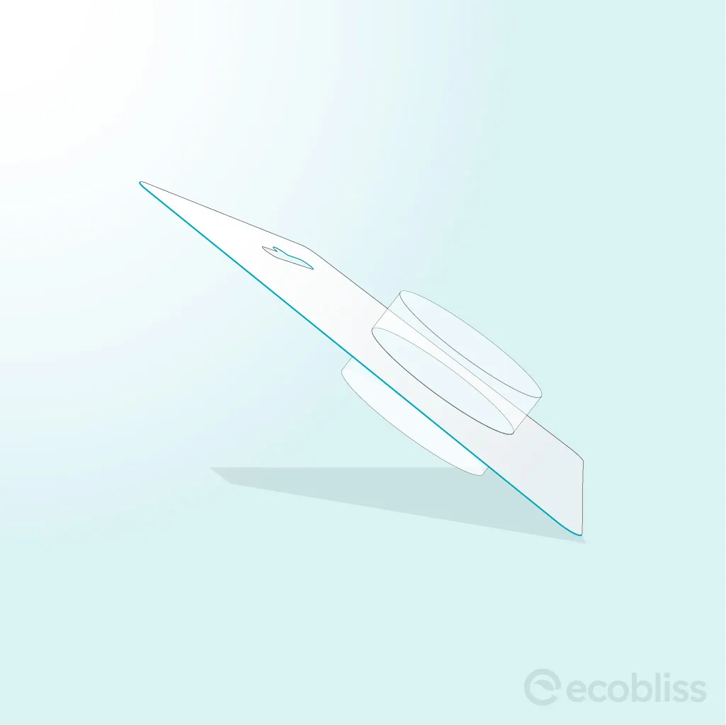 Double‑sided cold‑seal blister card icon.