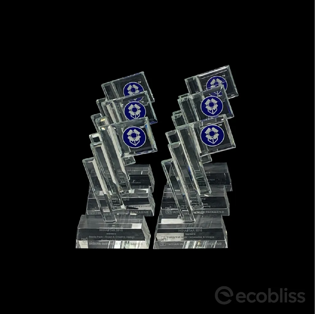 Ecobliss Indiastar awards from Indian Institute of Packaging